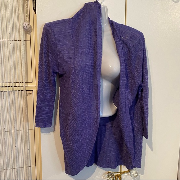 Seduction Purple Cardigan Shrug Size Small - Picture 5 of 13